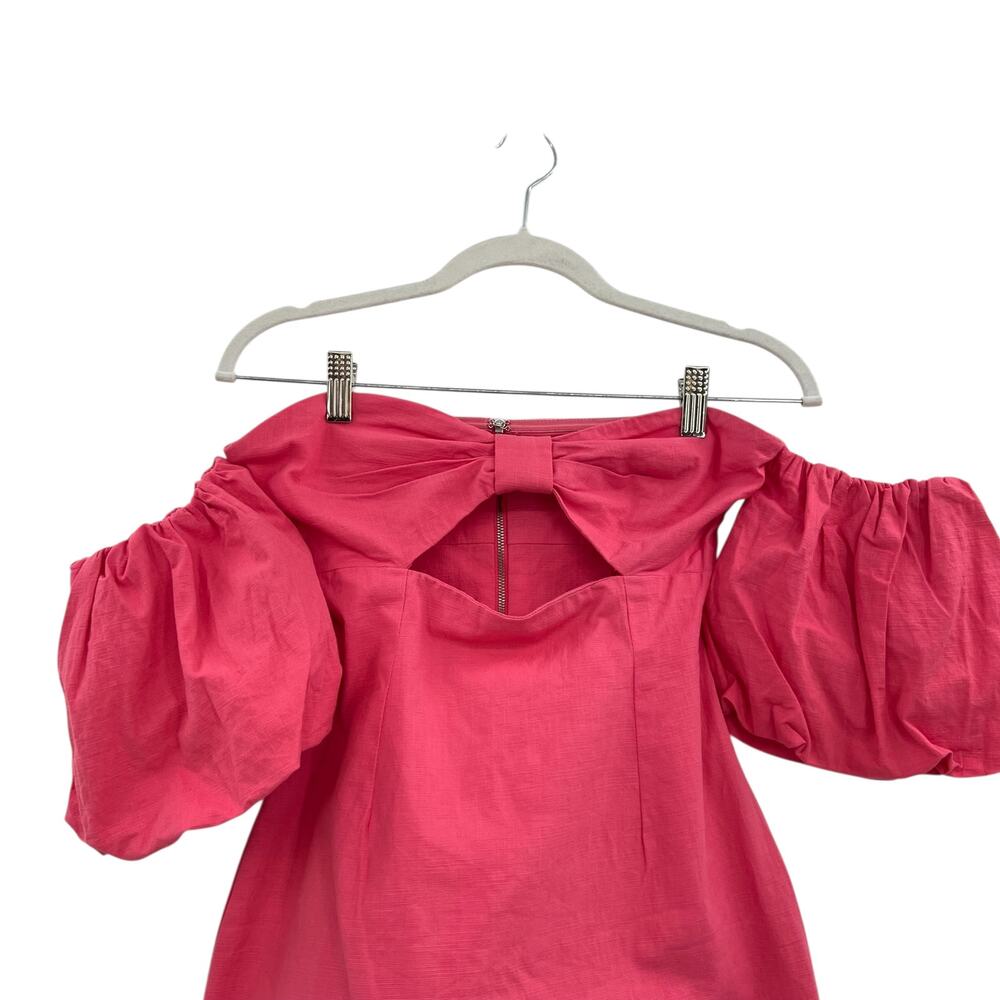 Runaway the Label The Ximena Dress Off the Shoulder Coral Pink Size Small / US 4 - Picture 3 of 12